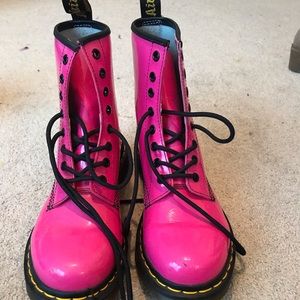 hot pink doc martens